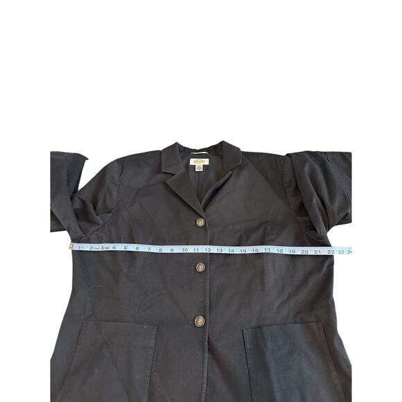 Talbots Black Basic Textured Work Office Career Single Breasted Blazer Size 16 - Picture 11 of 13